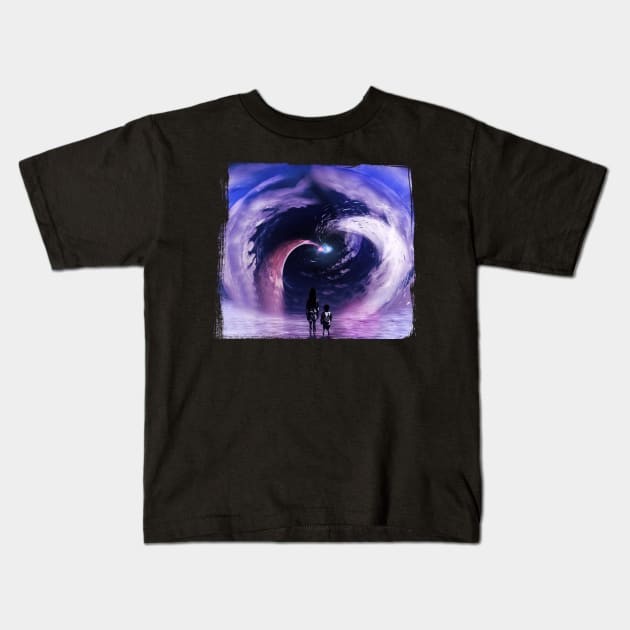cosmic event Kids T-Shirt by ElArrogante